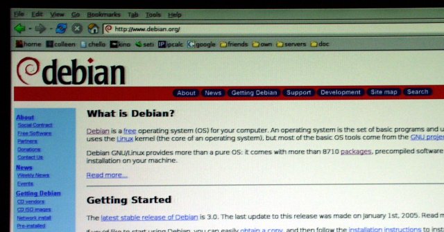 operating system: debian sarge